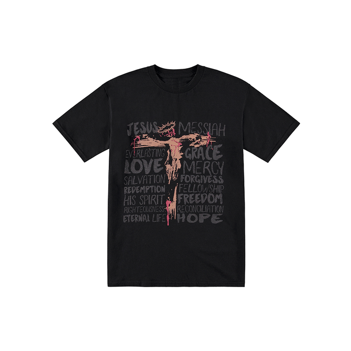 Crucifix Crew-Neck T-Shirt